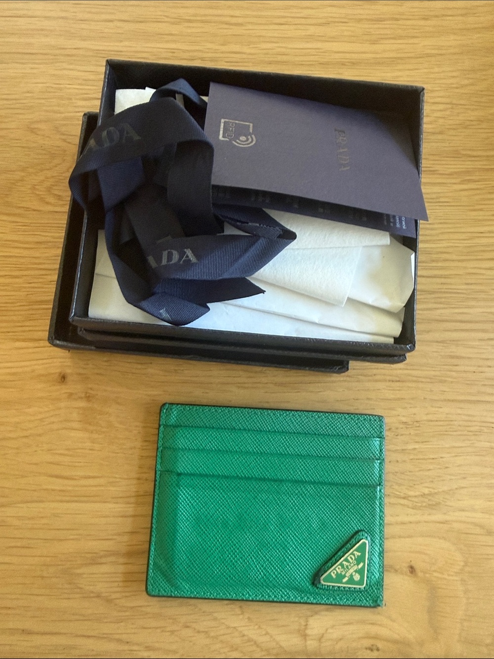 100% AUTHENTIC PRADA MEN'S CARD WALLET
